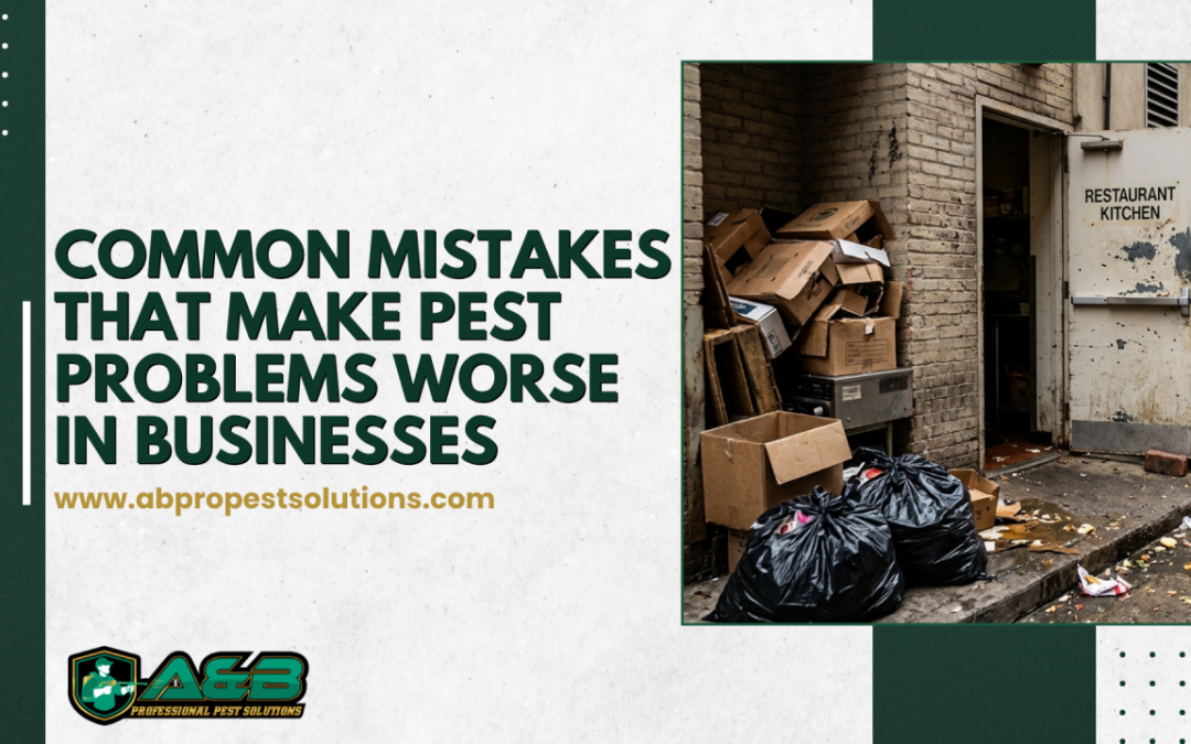 Common Mistakes That Make Pest Problems Worse in Businesses